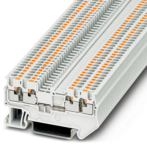 PHOENIX CONTACT -  PT 1,5/S-QUATTRO WH - Feed-through terminal block