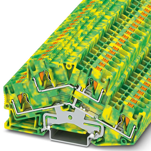 PHOENIX CONTACT -  PTTBS 4-PE - Protective conductor double-level terminal block