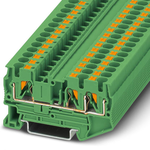 PHOENIX CONTACT - PT 4-TWIN GN - Feed-through terminal block