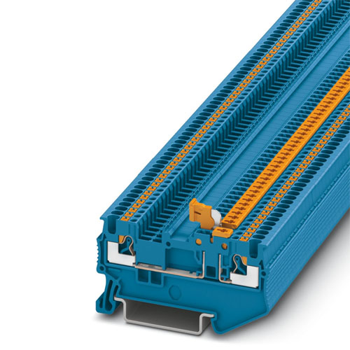 PHOENIX CONTACT -  PT 1,5/S-MT BU - Knife-disconnect terminal block