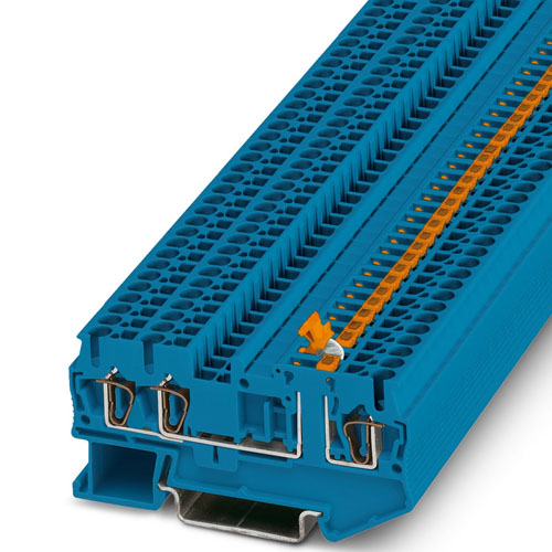PHOENIX CONTACT -  ST 2,5-TWIN-MT BU - Knife-disconnect terminal block