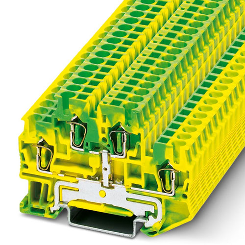 Phoenix Contact - STTB 2,5-PE - Protective conductor double-level terminal block