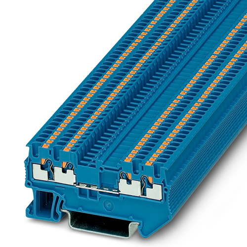 Phoenix Contact - PT 1,5/S-QUATTRO BU - Feed-through terminal block