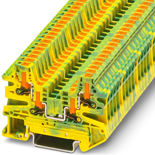 PHOENIX CONTACT -  PTV 2,5-QUATTRO-PE - Ground terminal