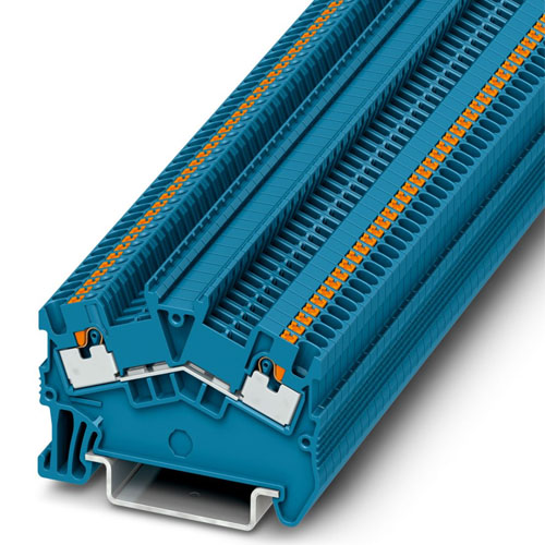 PHOENIX CONTACT -  PTS 1,5/S BU - Feed-through terminal block