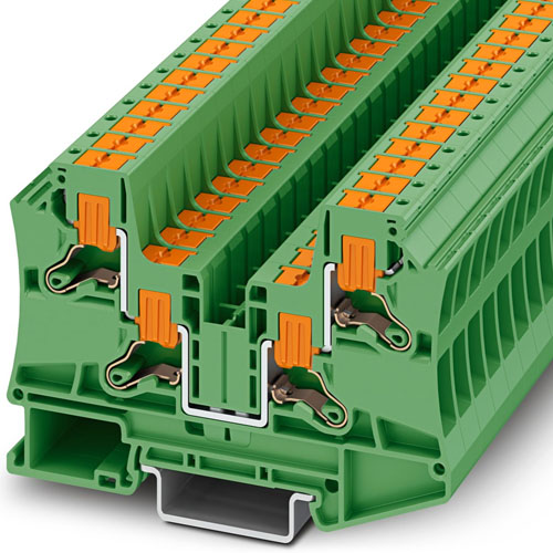 PHOENIX CONTACT -  PTV 6-QUATTRO GN - Feed-through terminal block