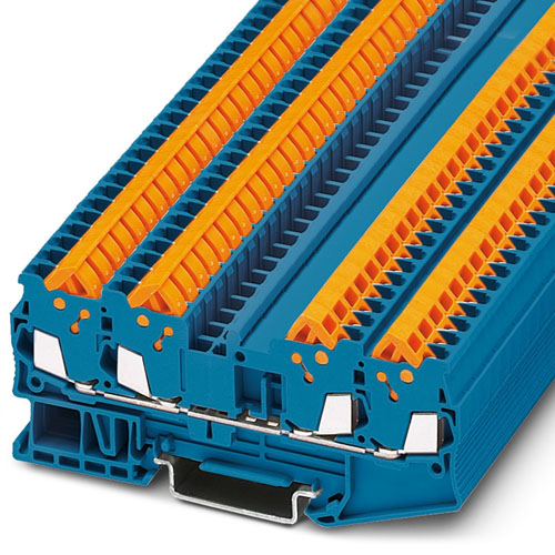 PHOENIX CONTACT - QTC 1,5-QUATTRO BU - Feed-through terminal block