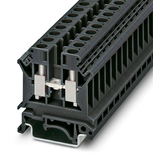 PHOENIX CONTACT -  UK 10 N BK - Feed-through terminal block