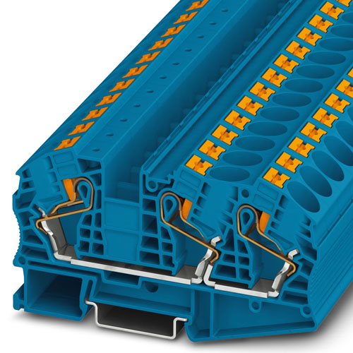 PHOENIX CONTACT -  PT 16-TWIN N BU - Feed-through terminal block