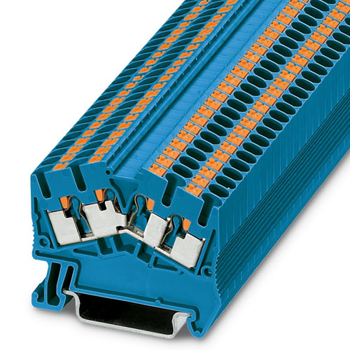 PHOENIX CONTACT -  PTS 2,5-QUATTRO BU - Feed-through terminal block