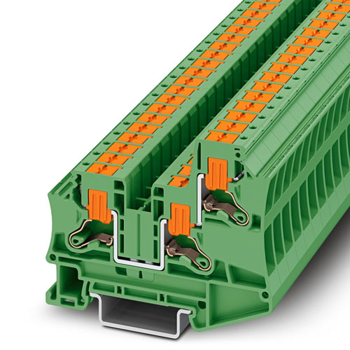 PHOENIX CONTACT -  PTV 6-TWIN GN - Feed-through terminal block