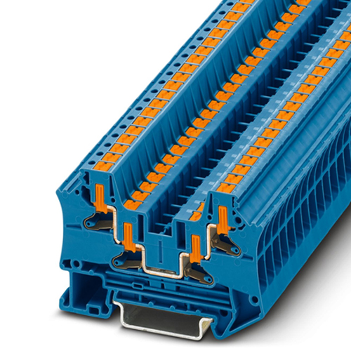 PHOENIX CONTACT -  PTV 4-QUATTRO BU - Feed-through terminal block
