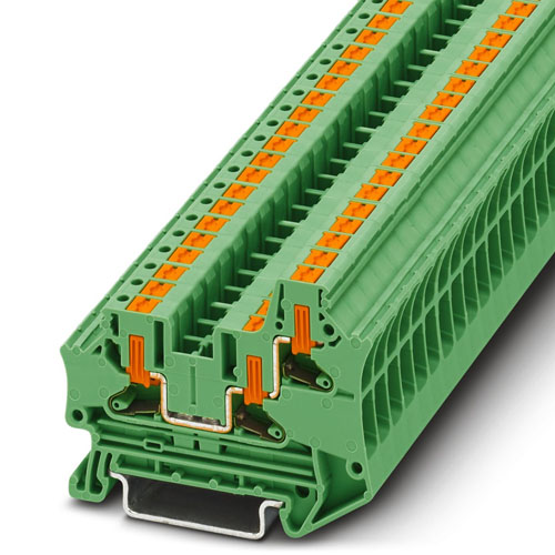 PHOENIX CONTACT -  PTV 4-TWIN GN - Feed-through terminal block