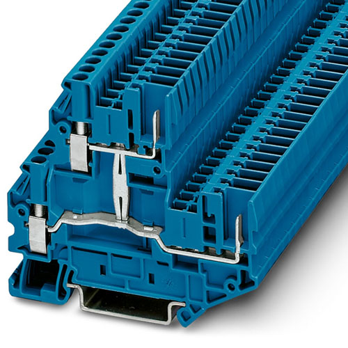 PHOENIX CONTACT -  UTTB 2,5/2P-PV BU - Double-level terminal block
