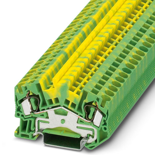 PHOENIX CONTACT - STS 4-PE - Spring cage ground terminal block