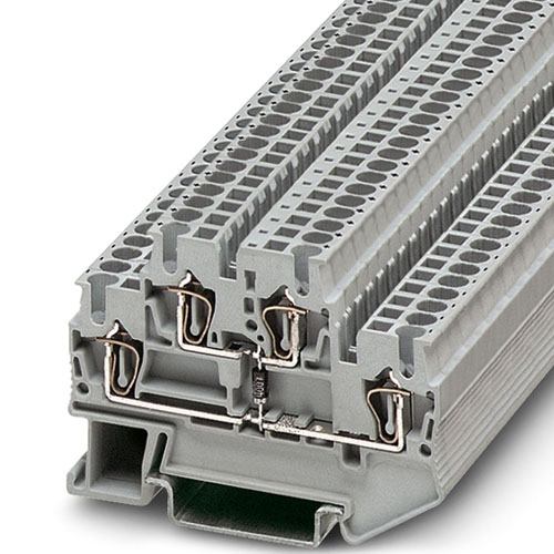 PHOENIX CONTACT - STTB 2,5-R1K/O-U - Double-level spring-cage terminal block