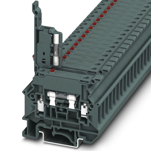PHOENIX CONTACT - TB 4-HESILED 60 (5X20) I - Fuse terminal block