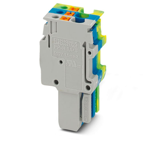 Phoenix Contact - PP-H 1,5/S/3 (1GY/1BU/1GNYE) - Plug